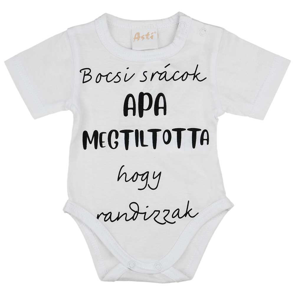 babashop.hu - Rövid ujjú feliratos baba body