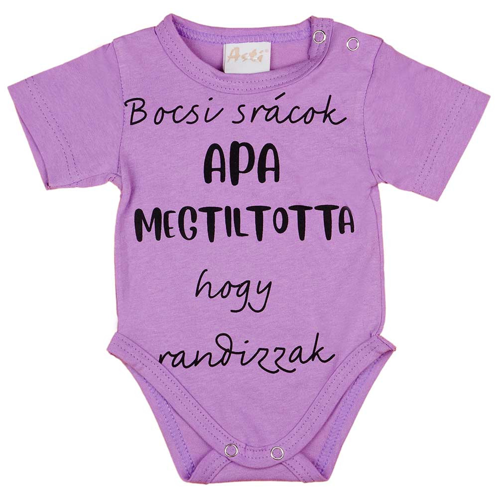 babashop.hu - Rövid ujjú feliratos baba body