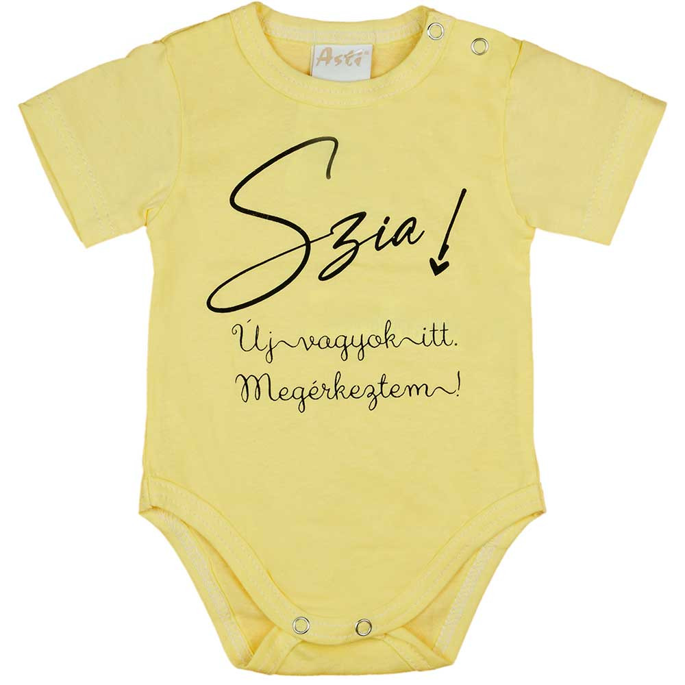 babashop.hu - Rövid ujjú feliratos baba body