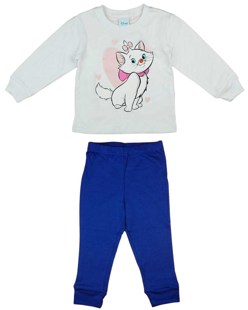 babashop.hu - 2 részes kislány pizsama Marie cica mintával