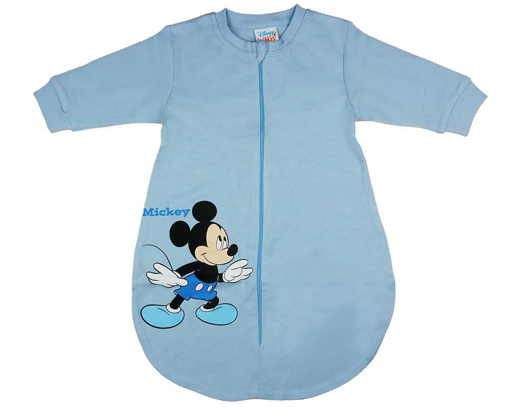 babashop.hu - Hosszú ujjú vékony pamut hálózsák Mickey egér mintával 1,5 TOG