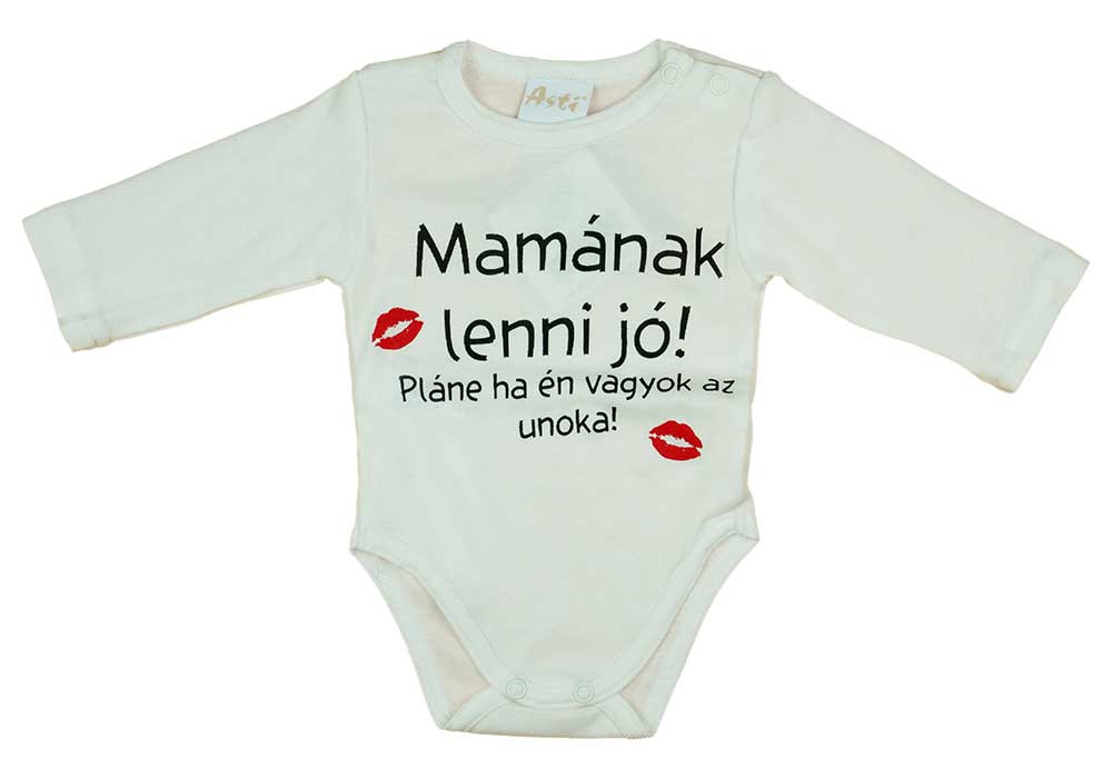 babashop.hu - Hosszú ujjú feliratos baba body