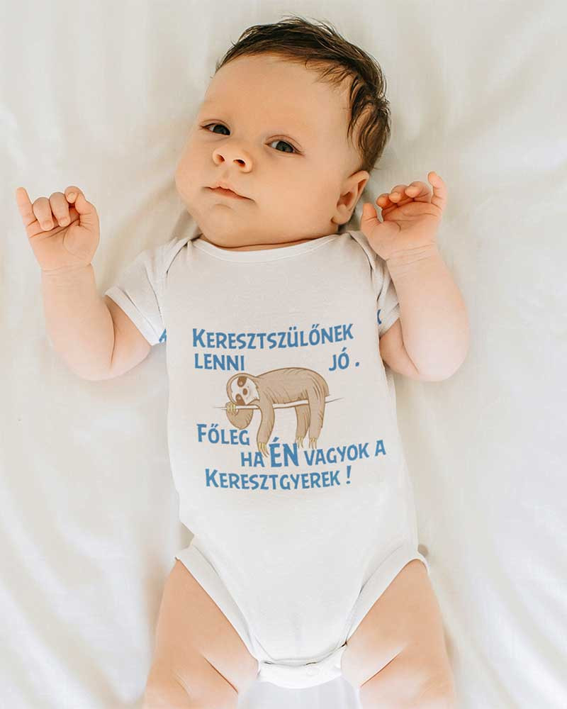 babashop.hu - Keresztszülő felkérő rövid ujjú baba body