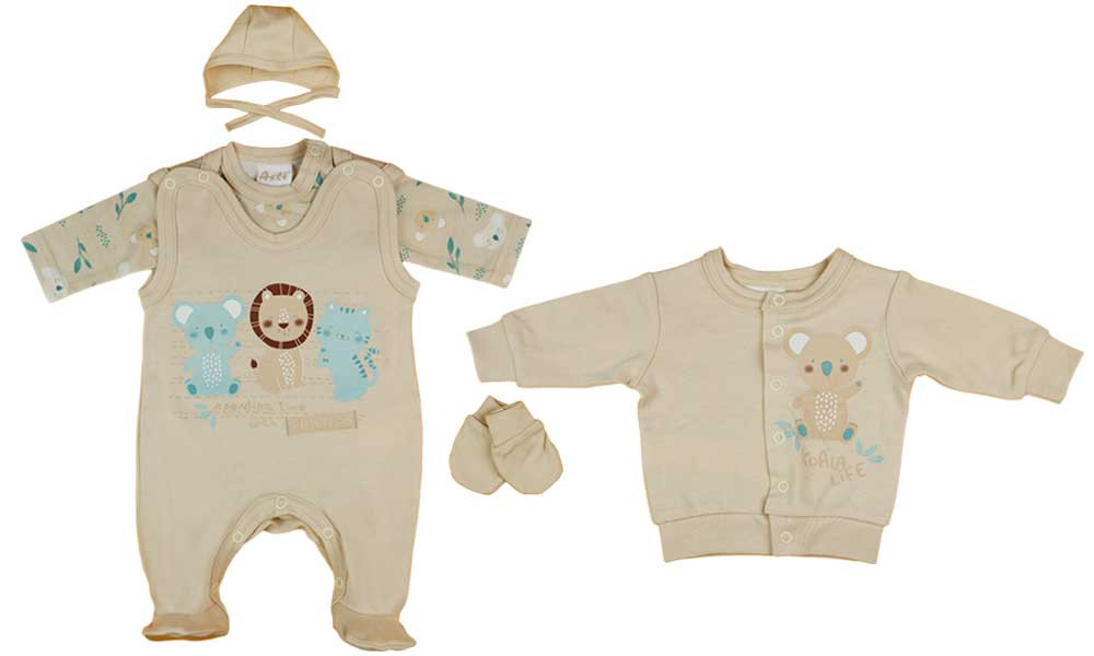 babashop.hu - 5 részes baba szett koalás mintával
