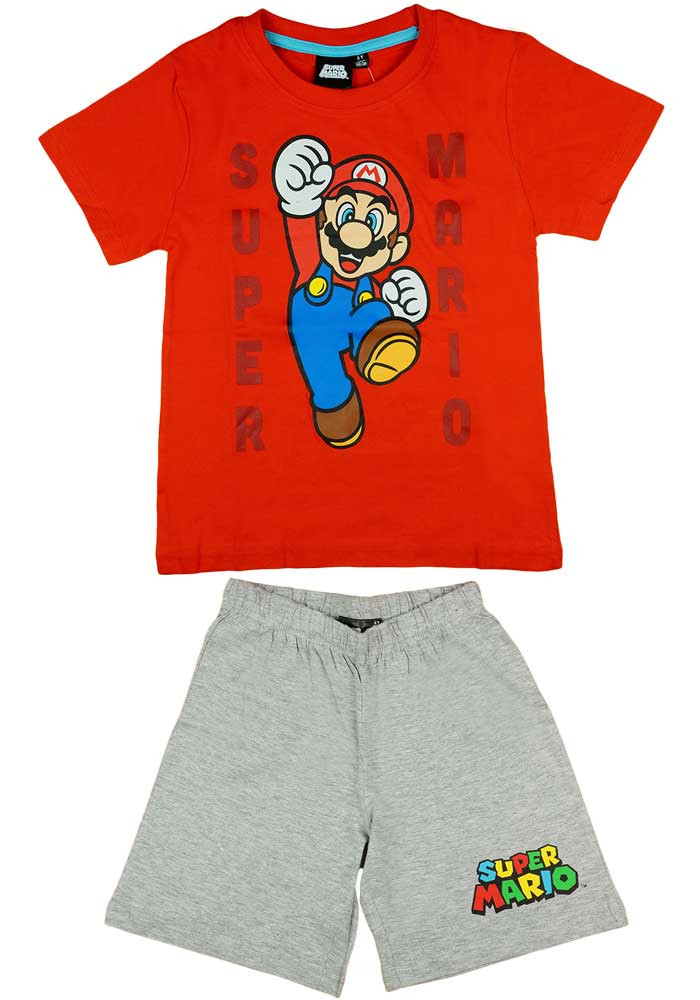 babashop.hu - 2 részes nyári fiú pizsama Super Mario mintával
