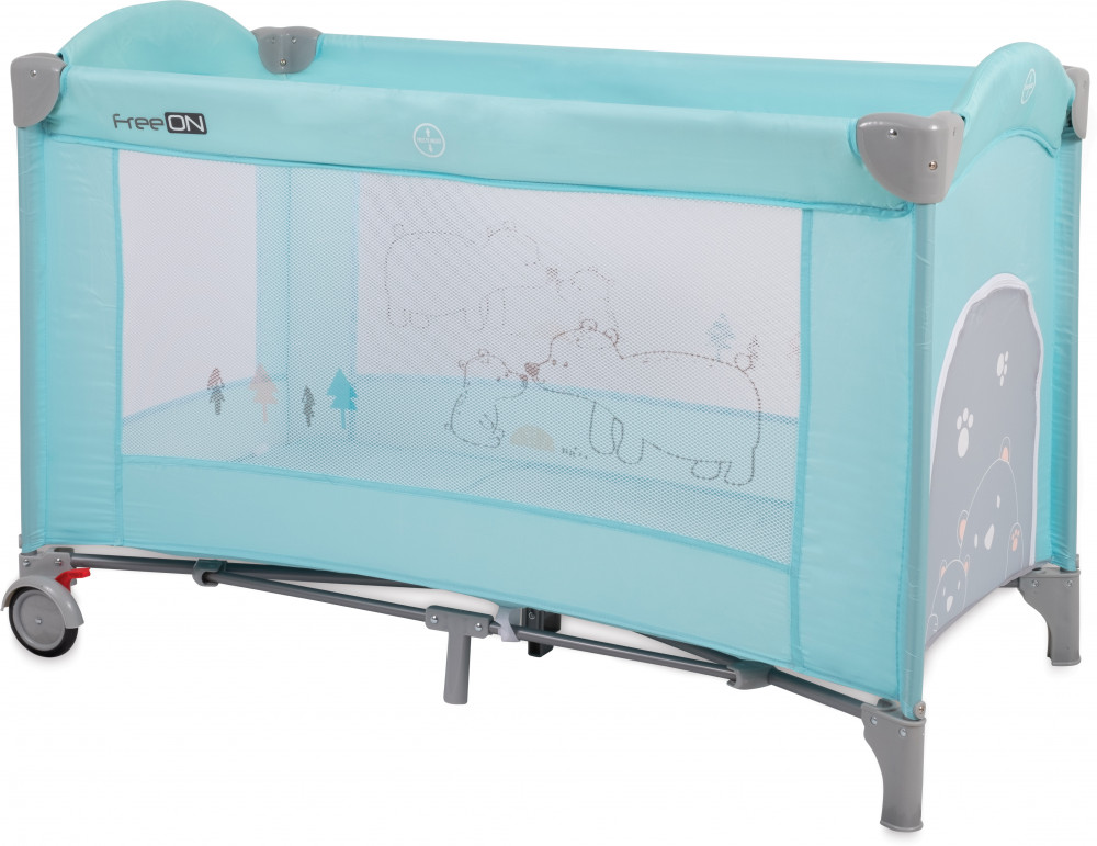 babashop.hu - FreeON Fox and Bear utazóágy - Kék maci
