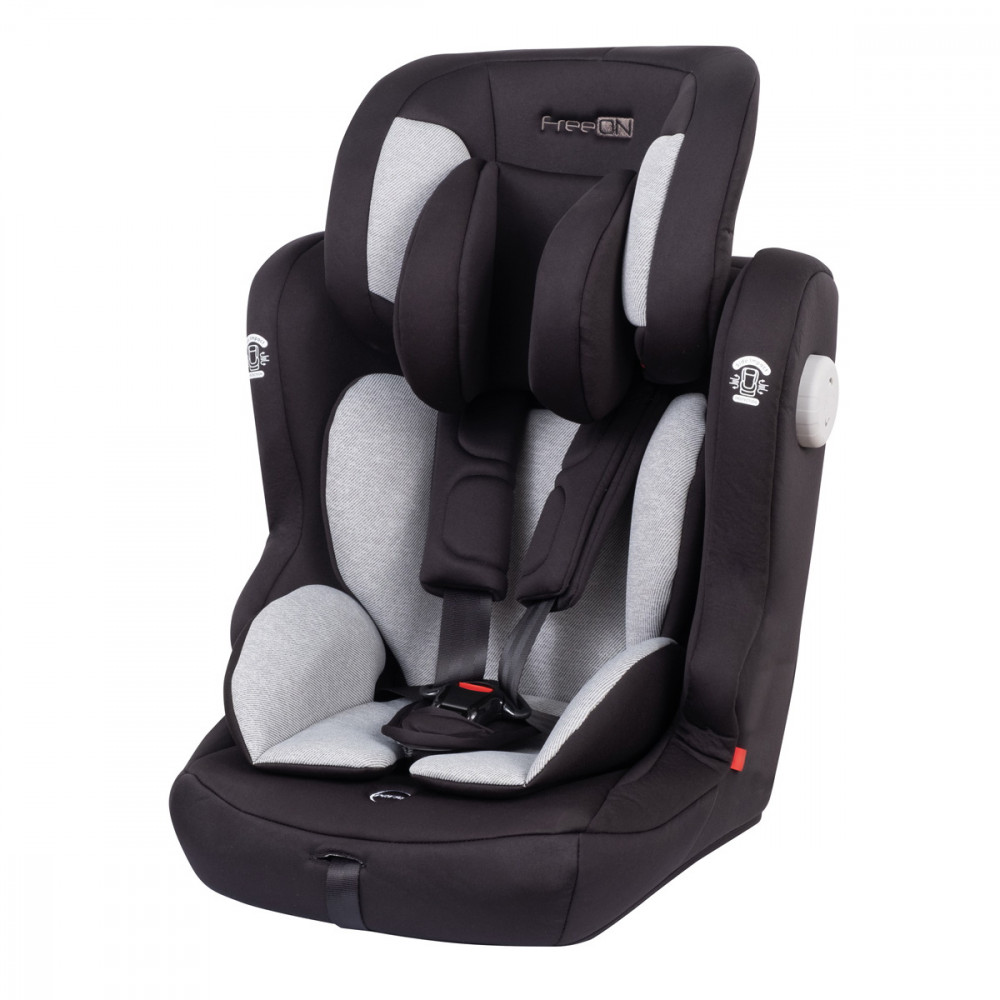 babashop.hu - FreeON Hati-Fix Isofix-es autósülés 9-36 kg - Szürke-fekete
