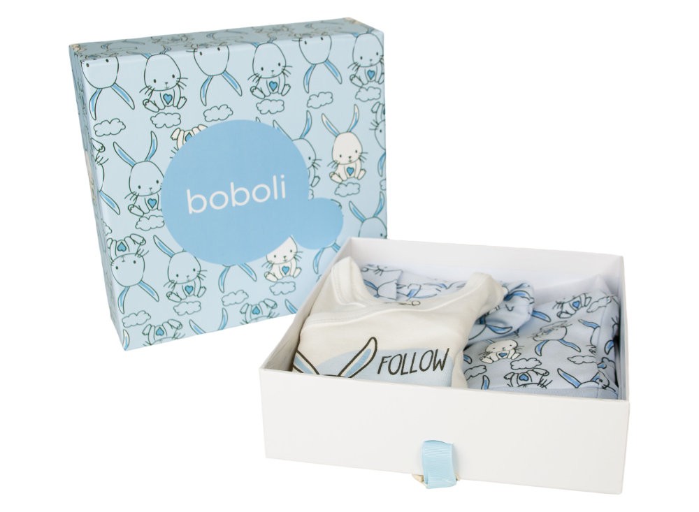 babashop.hu - Boboli 3 részes újszülött fiú szett