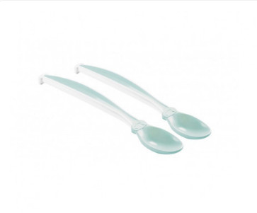 babashop.hu - ThermoBaby puha szilikon kanál (2 db) - Green Celadon