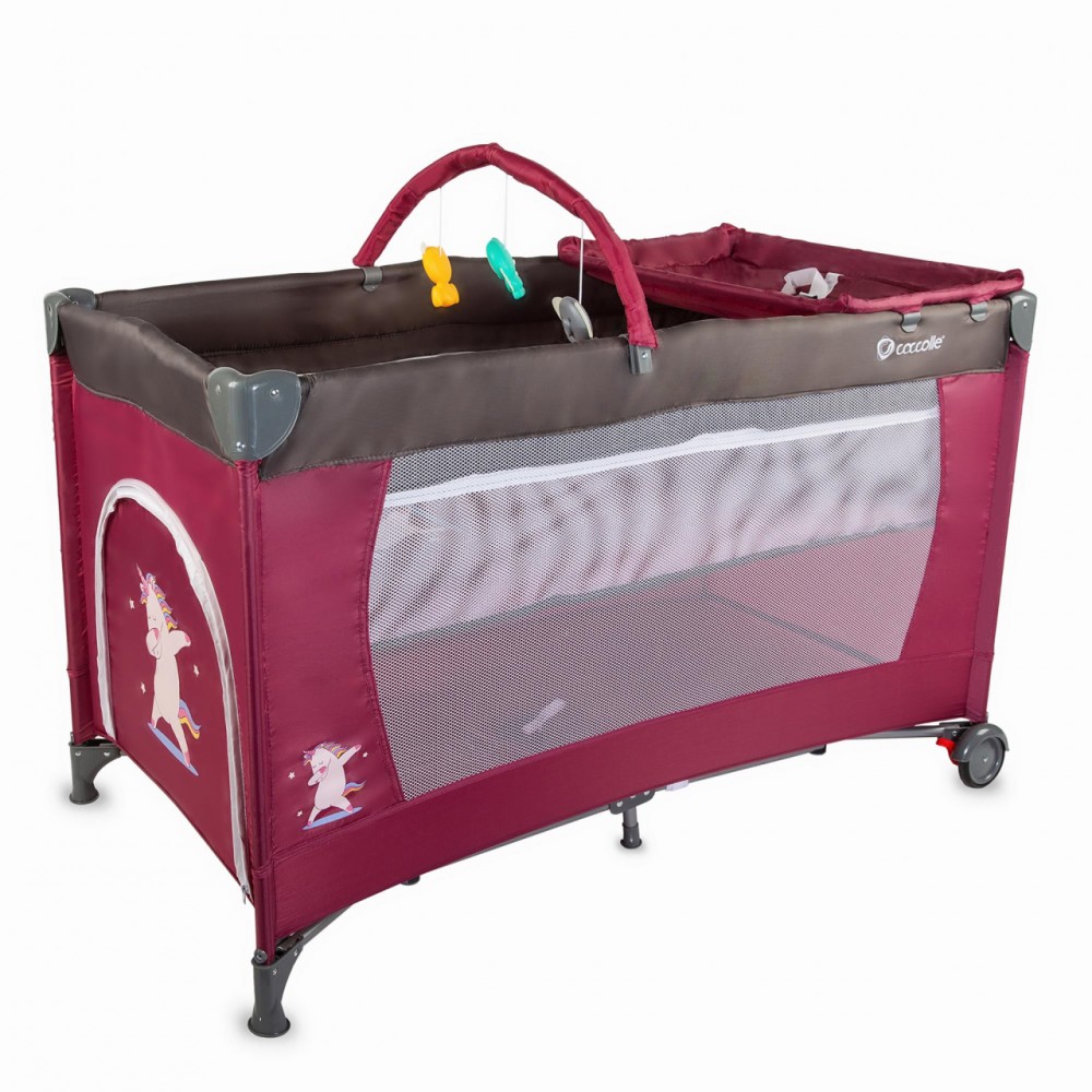 babashop.hu - Coccolle Siesta két szintes utazóágy - Pink