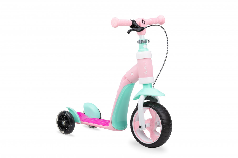 babashop.hu - MoMi Elios 2az1-ben roller és futóbicikli - Pink