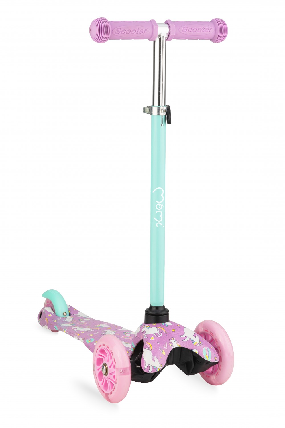 babashop.hu - MoMi Wendy 3 kerekű roller - Purple unicorn
