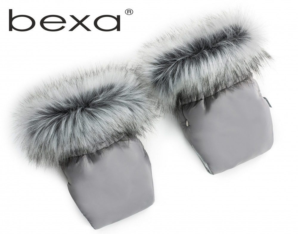 babashop.hu - Bexa Szőrmés kézmelegítő babakocsira - Szürke