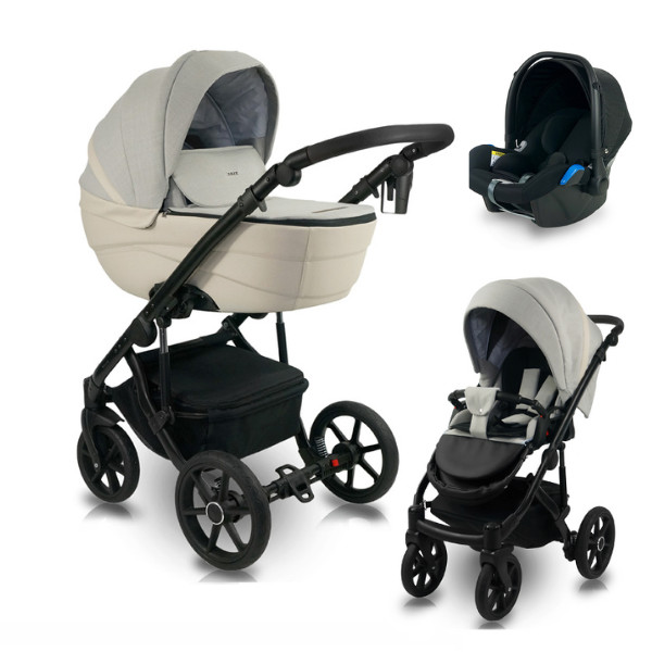 babashop.hu - Bexa Ideal multifunkciós babakocsi 3in1 - I07 beige-gray + K2 Kite