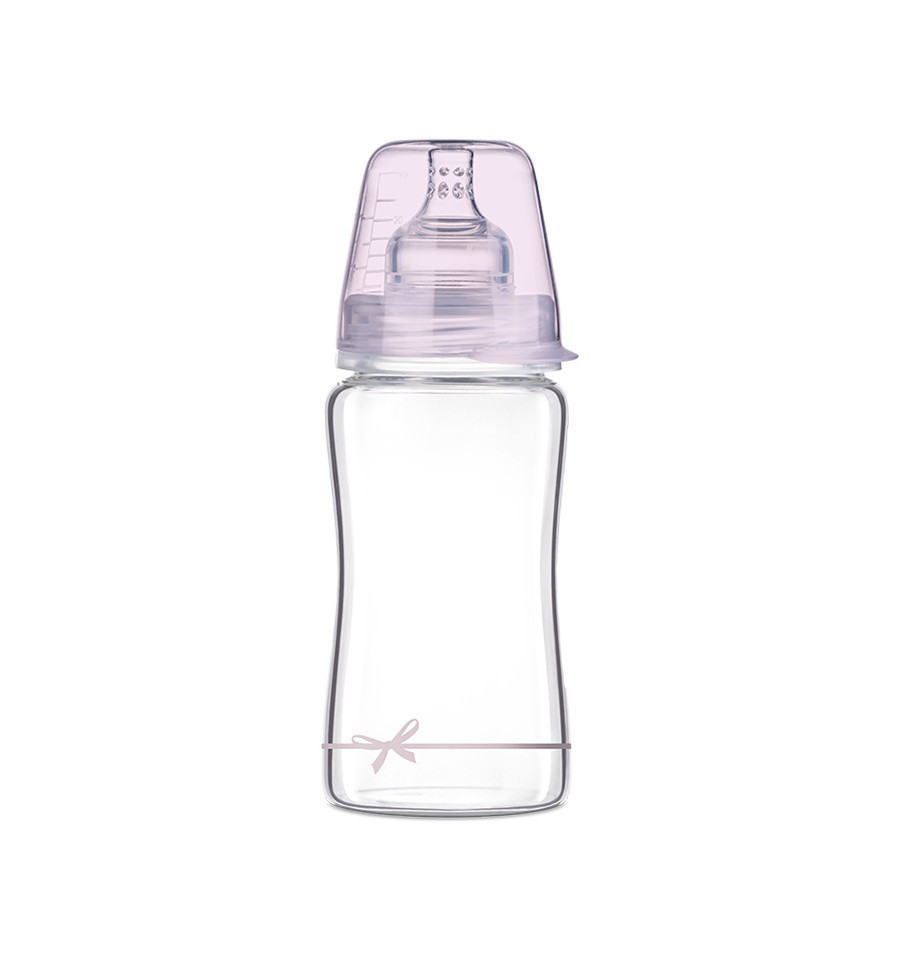 babashop.hu - Lovi DiamondGlass Üvegből készült cumisüveg 250 ml (3h+) - Baby Shower Girl