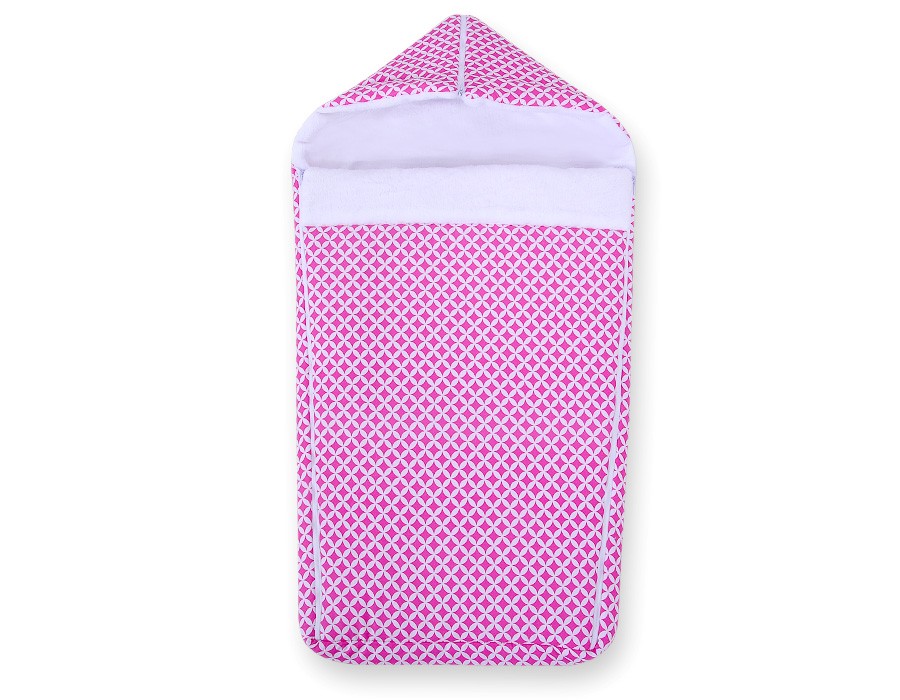 babashop.hu - BabyLion Prémium Bundazsák - Rózsaszín - fehér