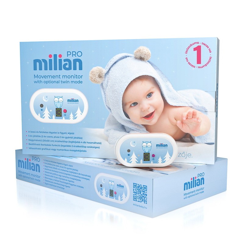 babashop.hu - Milian légzésfigyelő - Pro One - 1db érzékelőlappal