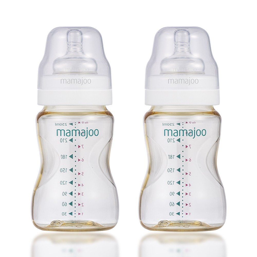 babashop.hu - Mamajoo BPA mentes PES Cumisüveg - 2 db - 250 ml - arany