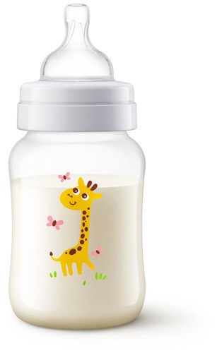 babashop.hu - Avent Anti-Colic cumisüveg - 260 ml (1 h+) - Zsiráf