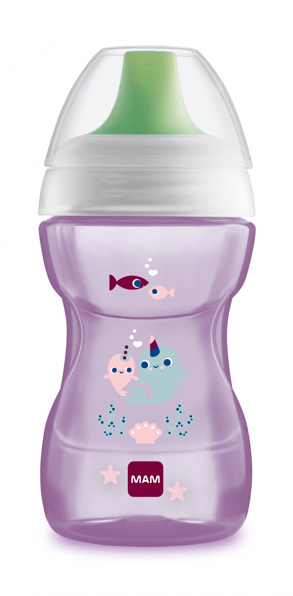 babashop.hu - MAM Fun to Drink ivópohár 270 ml - 8h+ - Rózsaszín - Narválok