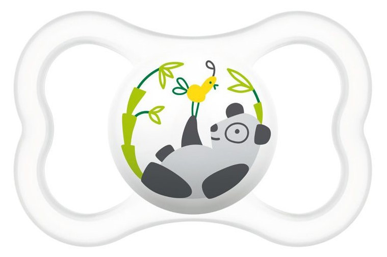 babashop.hu - MAM Air Planet love szilikon cumi 16h+ - Fehér - Panda