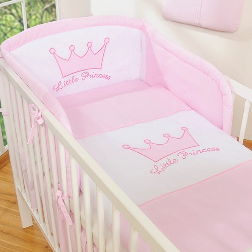 babashop.hu - BabyLion Prémium 3 részes ágyneműhuzat szett - Little Princess - Rózsaszín