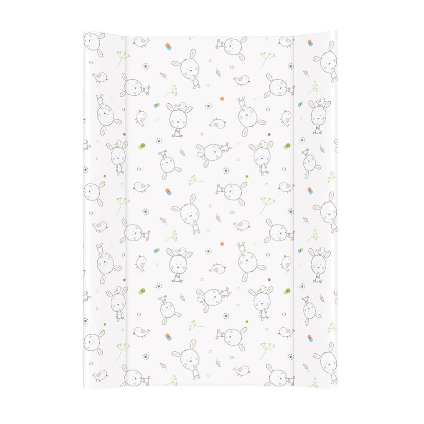 babashop.hu - MTT Merev pelenkázó lap 50x70 - Fehér - Szürke nyuszik